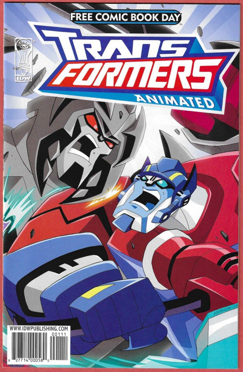 FCBD 2009 GI JOE TRANSFORMERS FLIP GIVEAWAY PROMO FREE COMIC BOOK DAY VARIANT