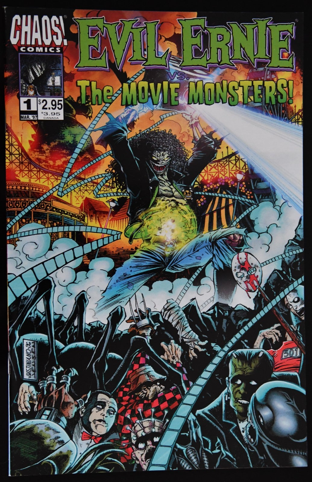 Evil Ernie Vs. the Movie Monsters #1 (Chaos! Comics March 1997)