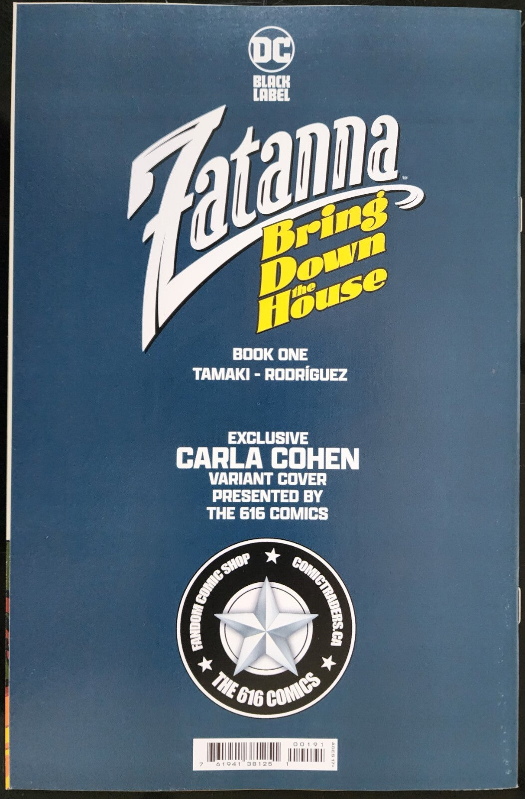 🔥 ZATANNA BRING DOWN THE HOUSE 1 COHEN Minimal Dress Variant B LTD 1500