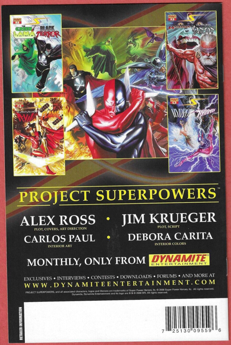 Death Defying Devil 1-4 FCBD 2008 Dynamite Comics Alex Ross Project Super Powers