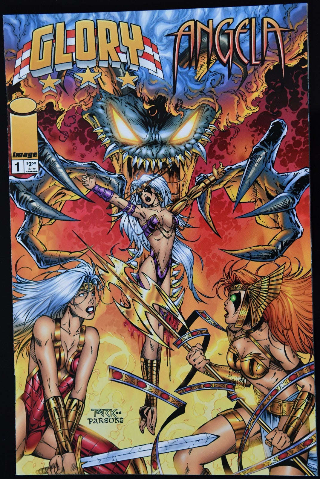 Glory/Angela: Angels in Hell #1 1996 1st app. of Darkchylde in Preview